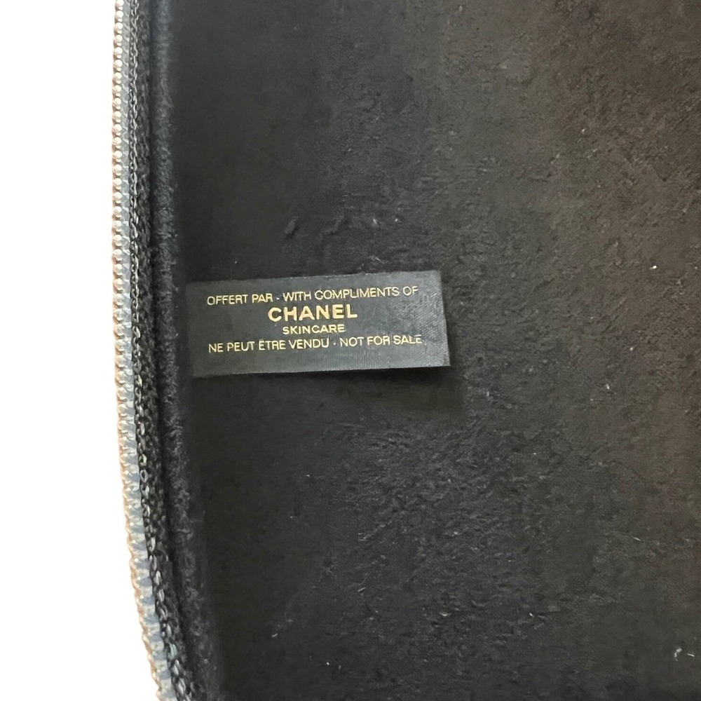 Chanel Gold & Black Sublimage Hard Zippered Jewelry Cosmetic Skincare Case - Picture 6 of 8